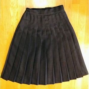 Chic Black Pleated A-Line Skirt